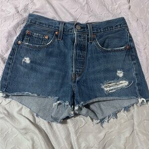 Levi 501 Women's Distressed Shorts
